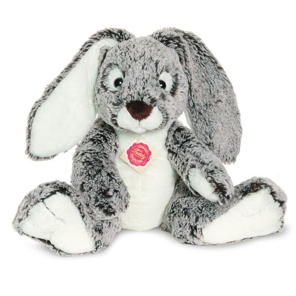 Teddy Hermann Schlenkerhase, Kuscheltier, Stofftier, PlüSchtier, Haustier, Sitzend, PlüSch, Grau, 28 Cm, 93846-image