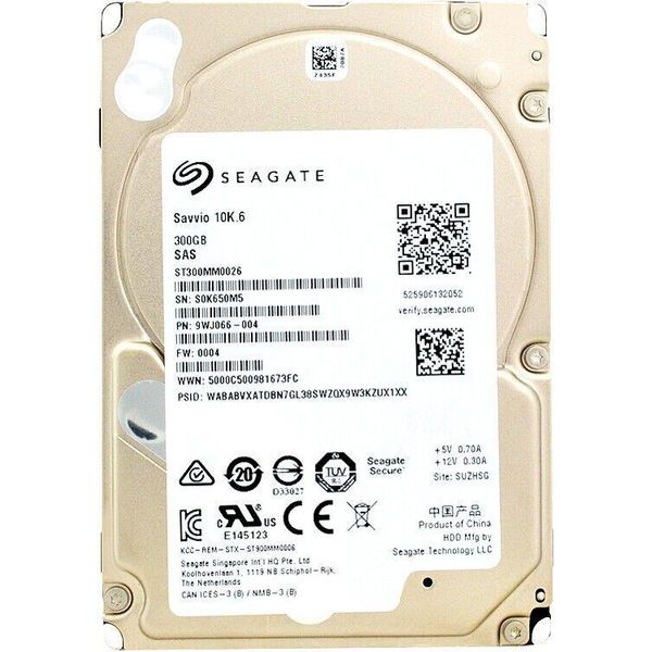 Disco Rigido Seagate ST300MM0026 300GB 64Mb Cache Sas Ii 10 000Rpm 2,5'' Pollici-image