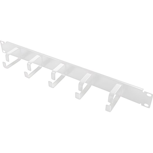Pannello Di Gestione Cavi Logilink 19" 1U, 5 Staffe In Acciaio, Grigio"-image