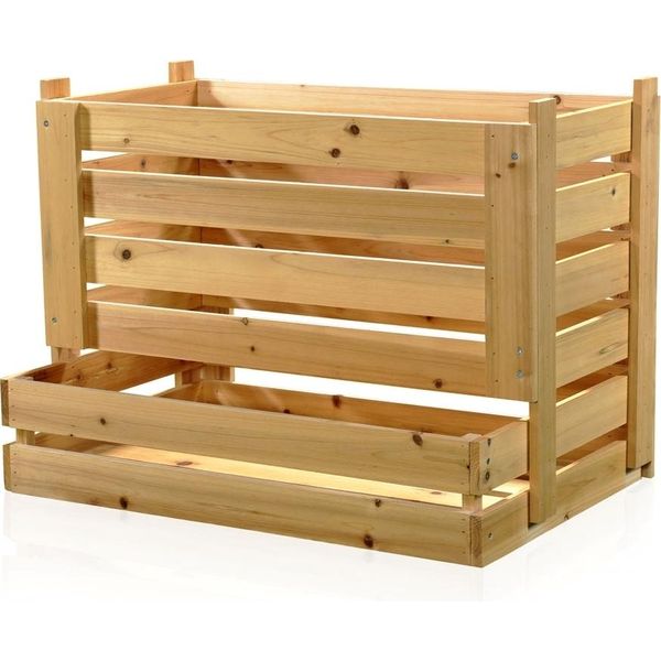 Cassa In Legno 58X38X42 Cm Impilabile Cassa Per Patate Con Maniglie E Ventilazione-image