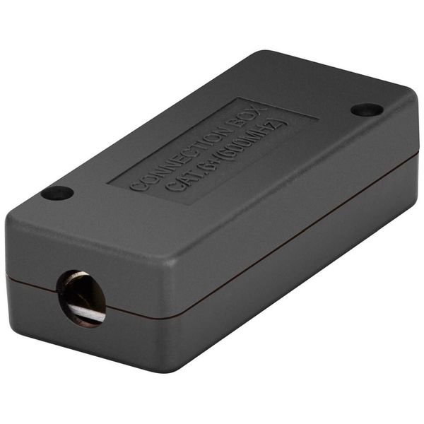 Goobay 96101 Scatola Di Connessione/Giunzione Di Rete Cat 6+, Stp, Cat 6, Nero - Per Il Collegamento Di Due Cavi Di Installazione Di Rete-image