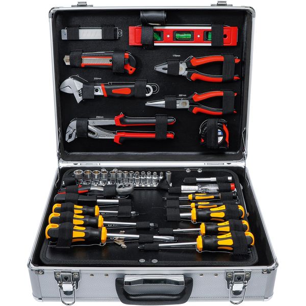 Bgs Set Di Utensili Per Il Fai Da Te In Valigetta Di Alluminio 129 Pezzi.-image