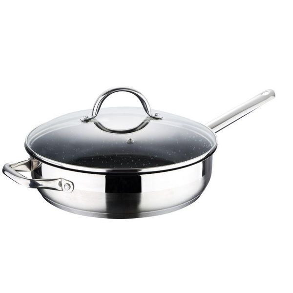 Bergner Padella A Induzione In Acciaio Inox Coperchio Per Padella 24 Cm BG-9846-MM-image