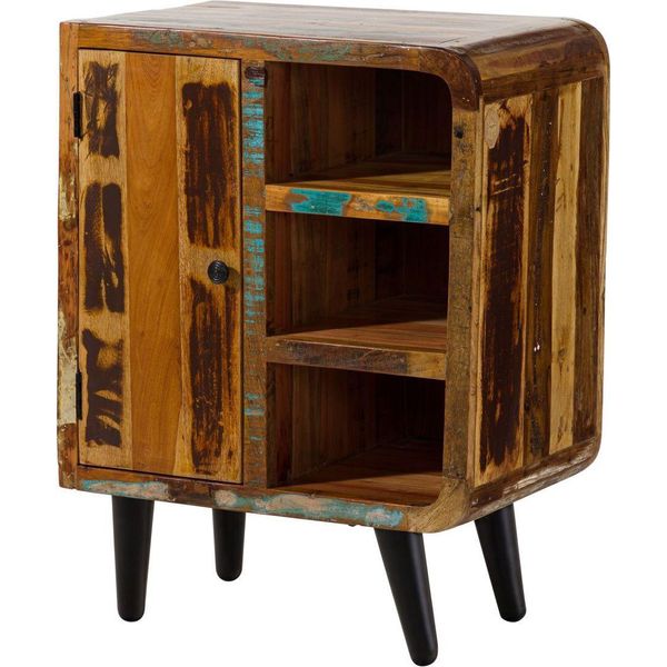 MASSIVMOEBEL24 | Sixties #103 Comodino In Legno Riciclato - Laccato 70X44X90-image