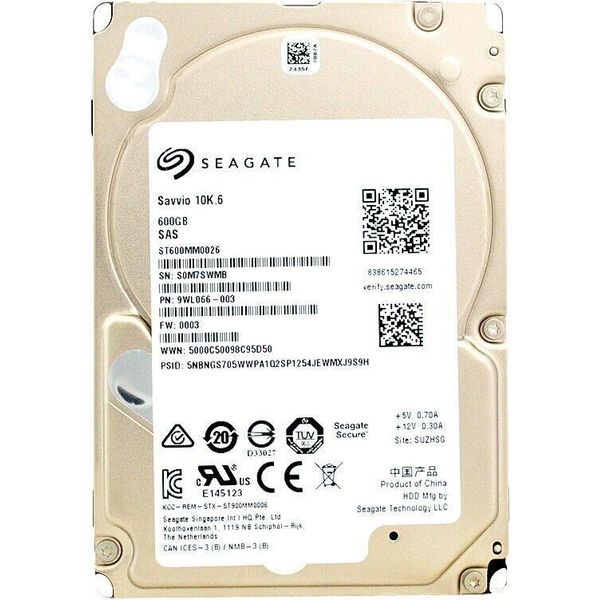 Unità Disco Seagate ST600MM0026 600Gb 10000 Rpm Sas Ii 2,5'' Pollici-image