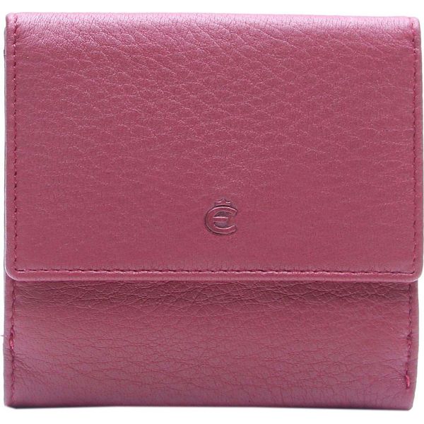 Esquire Pelle Scatola Viennese Deer Wiener Wallet Red Rosso Scuro-image