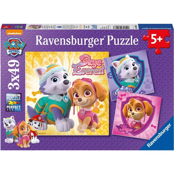 Ravensburger 8008 Puzzle Adorabile Cane Ragazze 3 X 49 Pezzi 8008-image
