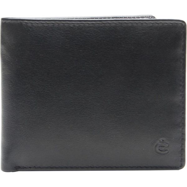 Esquire Pelle Porta Carte Di Credito Compact Credit Card Case Black Nero-image