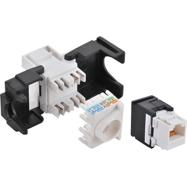 Logilink Cat 6 Presa Keystone Utp 180° Senza Attrezzi 17,1 Mm (1 Confezione Morbida)-image