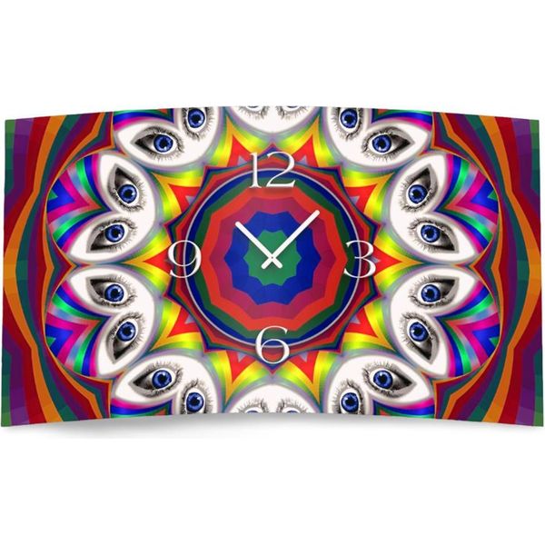 Orologio Da Parete Di Design Digital Art Eyes Orologio Da Parete Moderno Design Silenzioso Senza Ticchettio Dixtime 3DS-0312-image