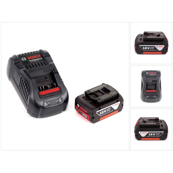 Set Di Avviamento Bosch 18 V Con 1X Batteria Gba 18 V 3,0 Ah Li-Ion + Caricatore Rapido Gal 1880-image