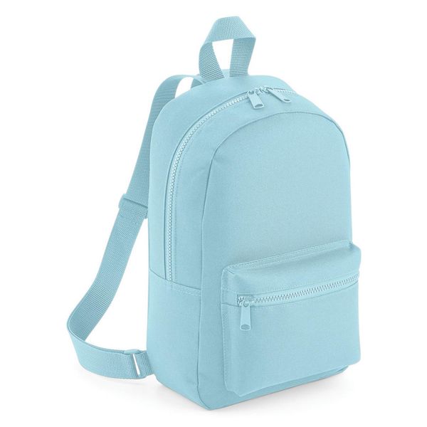 Bagbase BG153 | Mini Essential Fashion Backpack / 23 X 35 X 12 Cm - Colore: Blu Polvere - Dimensioni: 23 X 35 X 12 Cm-image