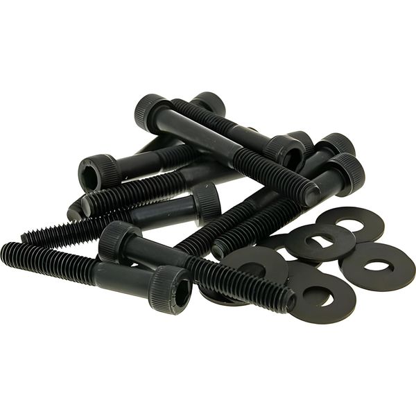Bestprice Set Di Viti Coprivariatore Nero Compatibile Con Peugeot, Kymco Verticale-image