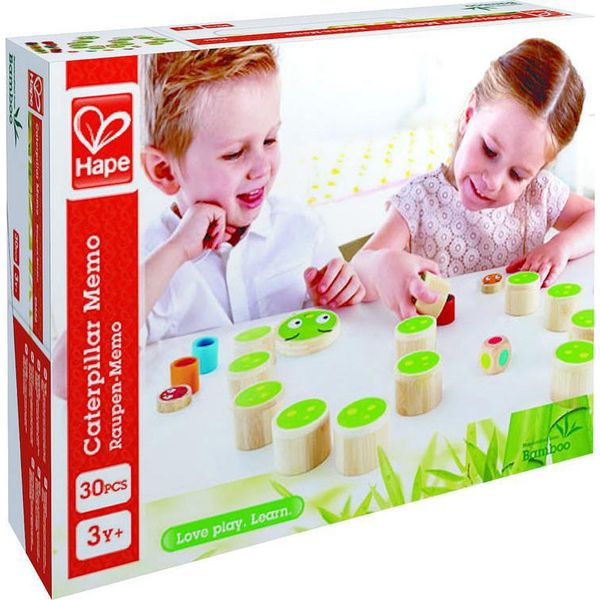 Hape Gioco Di Memoria Bruchi Di Bambù Gioco Educativo Giocattolo Sostenibile-image