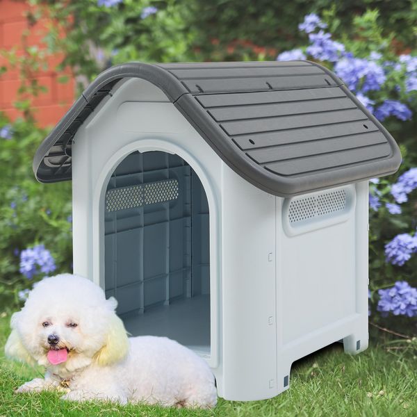 Cuccia Per Cani 'Bello' 75 X 59 X 66 Cm In Plastica Bianco/Grigio-image