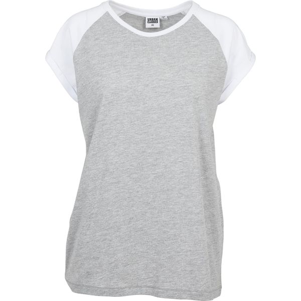 Urban Classics Donna - Raglan Top A Contrasto Grigio - 5XL-image