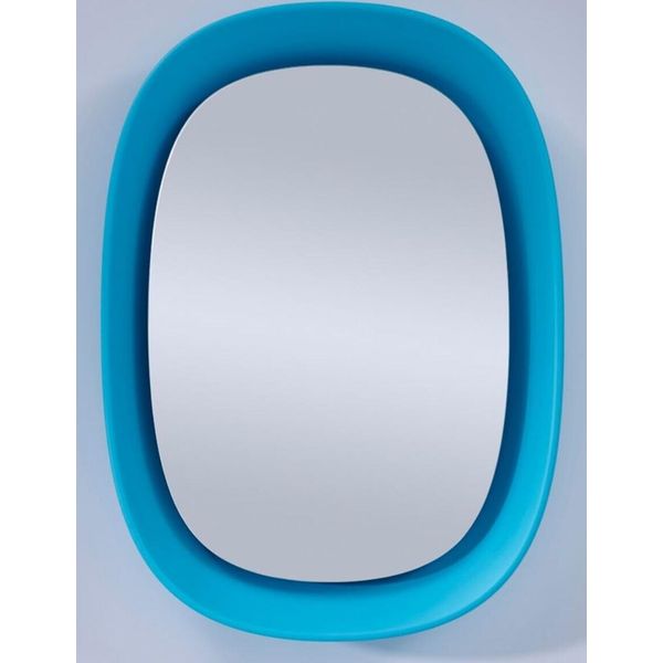 Casa Padrino Specchio Di Design Blu 70 X H. 97 Cm - Specchio Da Parete Di Design Con Luce-image