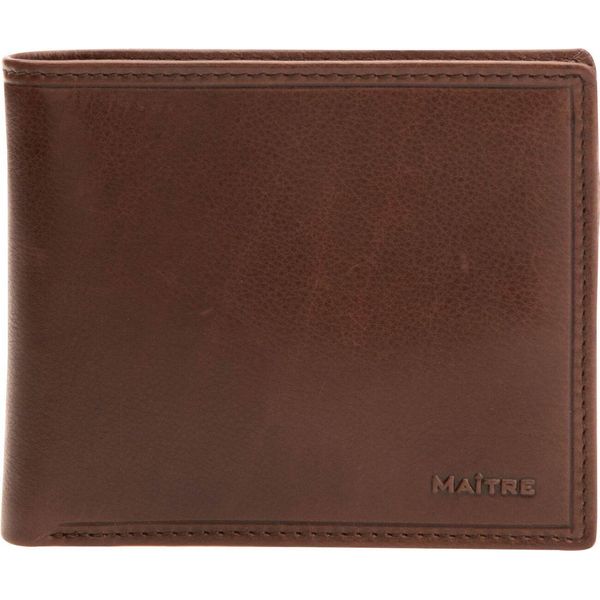 MaîTre Pelle Portafoglio Grumbach Gathman Billfold H8 Dark Brown Marrone-image