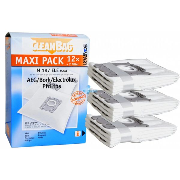 Scanpart Microfleece+ Sacchetto Per La Polvere Phi/Ele Universal Maxi-image