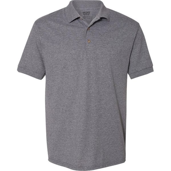 Polo Gildan Dryblend Da Uomo, Manica Corta BC496 (L) (Grafite Screziato)-image