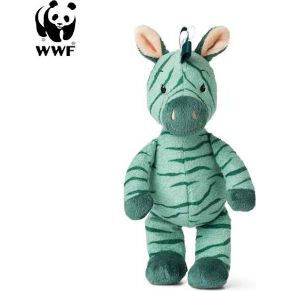 Wwf Cub Club - Ziko La Zebra (Verde, 22 Cm) Con Campana, Peluche Per I Più Piccoli-image