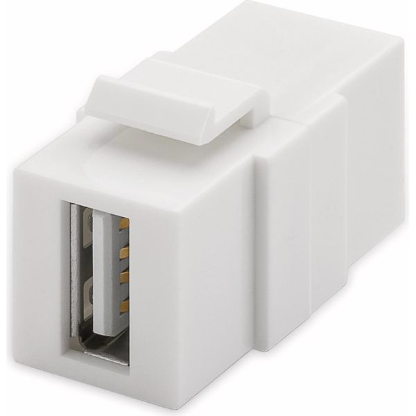 Goobay Modulo Keystone Connettore Usb 2.0 17,2 Mm Bianco (In Blocco)-image
