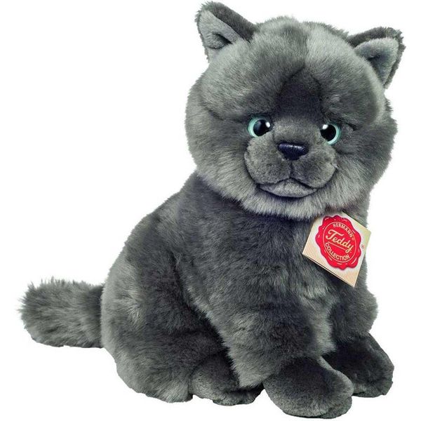 Teddy Hermann KartäUser Katze Sitzend, Kuscheltier, Stofftier, PlüSchtier, Katzen, PlüSch, 20 Cm, 918257-image