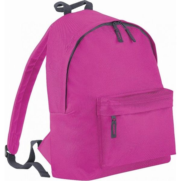 Zaino Bagbase Junior Fashion, 14 Litri BC1301 (Taglia Unica) (Fucsia/Grigio)-image