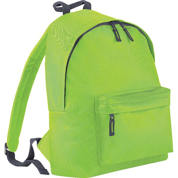 Bagbase Zaino Fashion, 18 Litri (2 Pezzi/Confezione) BC4176 (Taglia Unica) (Lime/Grigio)-image