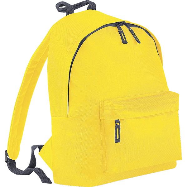 Bagbase Zaino Fashion, 18 Litri (2 Pezzi/Confezione) BC4176 (Taglia Unica) (Giallo/Grigio)-image