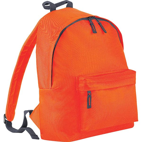 Bagbase Zaino Fashion, 18 Litri (2 Pezzi/Confezione) BC4176 (Taglia Unica) (Arancione/Grigio)-image
