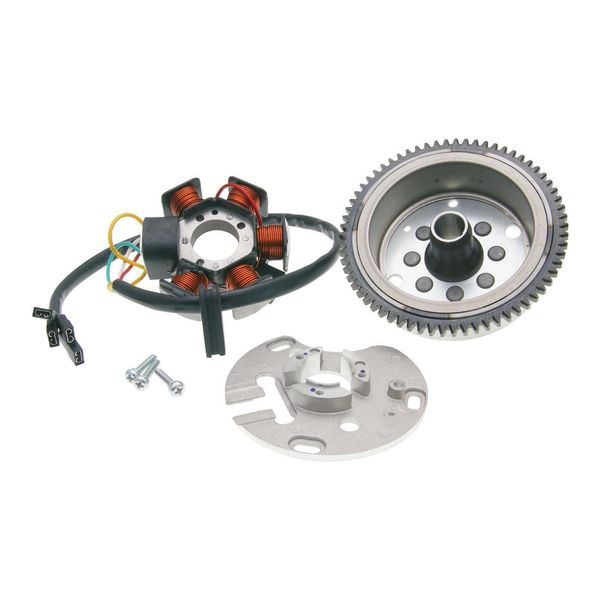 Alternatore / Accensione Incl. Rotore Oem Per Piaggio / Derbi Motore D50B0 E-Start-image