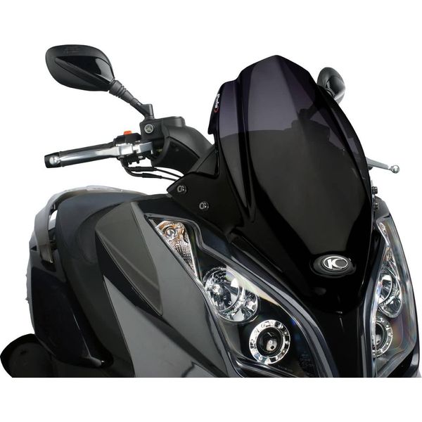 Parabrezza Puig V-Tech Sport Nero Compatibile Con Kymco Downtown 125I, 300I Abs 09-14-image