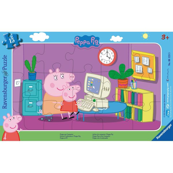 Ravensburger - Puzzle Di Peppa Pig Al Computer-image