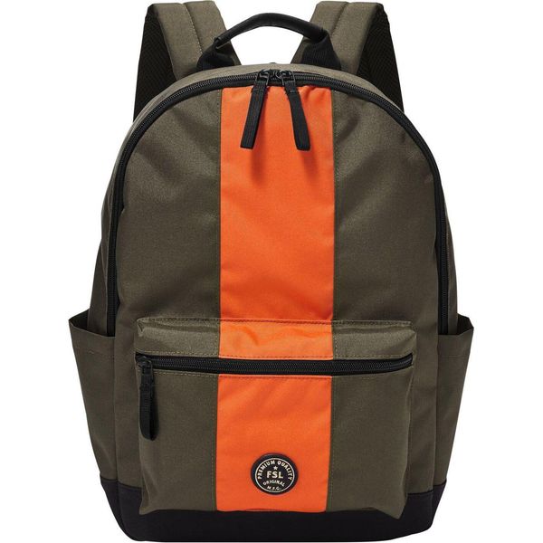 Fossil Zaino Per Il Tempo Libero Zaino Sport Backpack Loden Green Verde Arancione-image