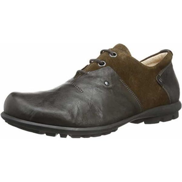 Think Kong Scarpe Da Uomo - Scarpe Comode Stringate Marrone Tempo Libero Nuovo-image