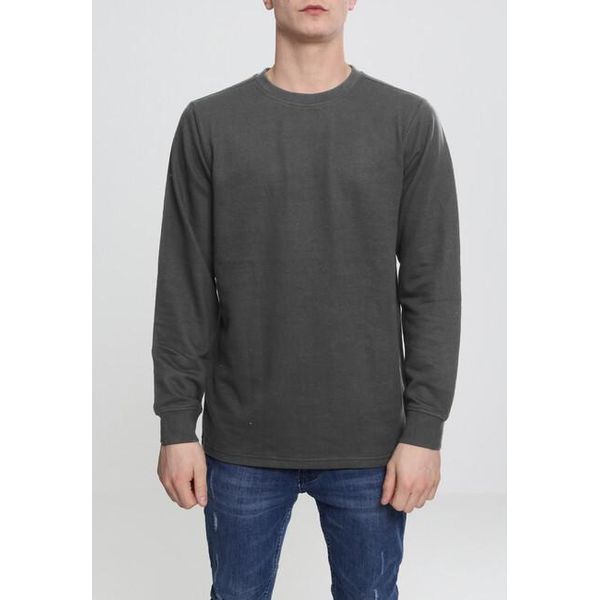 Urban Classics TB2391 | Basic Terry Crew Herrenpulli - Farbe: Charcoal - GrößE: M-image