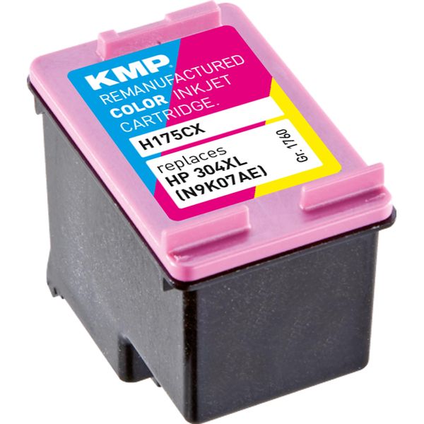 Kmp 1760,4030 - Compatibile - Inchiostro A Base Di Pigmento - Ciano - Magenta - Giallo - Hp - Hp Deskjet 2620 Hp Deskjet 2630 Hp Deskjet 2632 Hp Deskjet 2633 Hp Deskjet 3720 Series Hp Deskjet... - Resa Elevata (Xl)-image