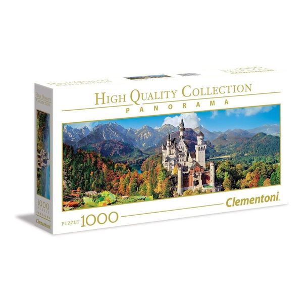 Puzzle Clementoni Collezione Alta Qualità Neuschwanstein 1000 Pezzi Panorama-image
