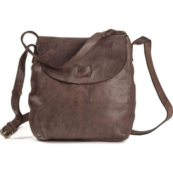Harold's Pelle Borsa A Tracolla Borsa A Tracolla Submarine Shoulderbag Brown Marrone Scuro-image