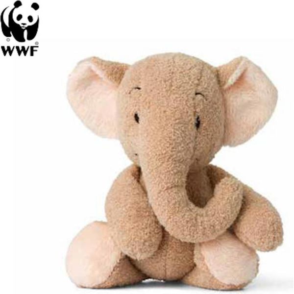 Wwf Cub Club - Ebu L'elefante (Beige, 22 Cm) Con Orecchie Scoppiettanti, Peluche Per I Più Piccoli-image