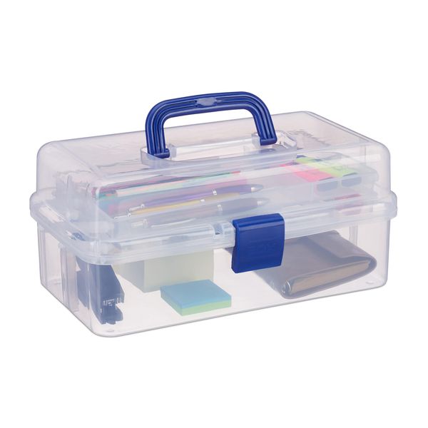 Relaxdays 10024158_45 Relaxdays Aufbewahrungsbox Transparent 33,0 X 39,0 X 17,0 Cm-image