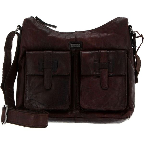 Spikes & Sparrow Pelle Borsa A Tracolla Bronco Shoulderbag Dark Brown Marrone-image