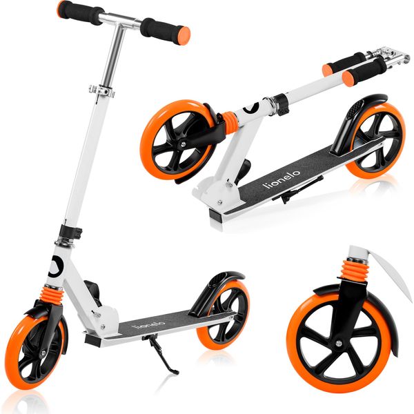 Lionelo Luca Monopattino Per Bambini Fino A 100 Kg Ruote 200 Mm Freno Pieghevole Bianco-image