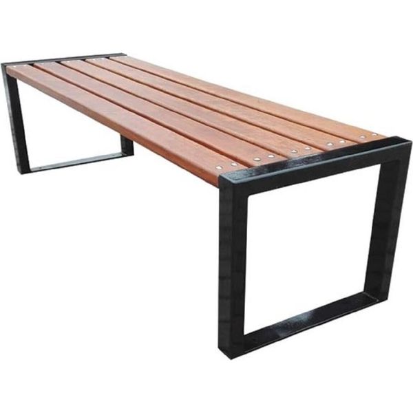 Casa Padrino Panca Da Giardino Marrone/Nero 180 X 47 X H. 45 Cm Panca Da Parco Panca Da Giardino Panca Da Giardino-image