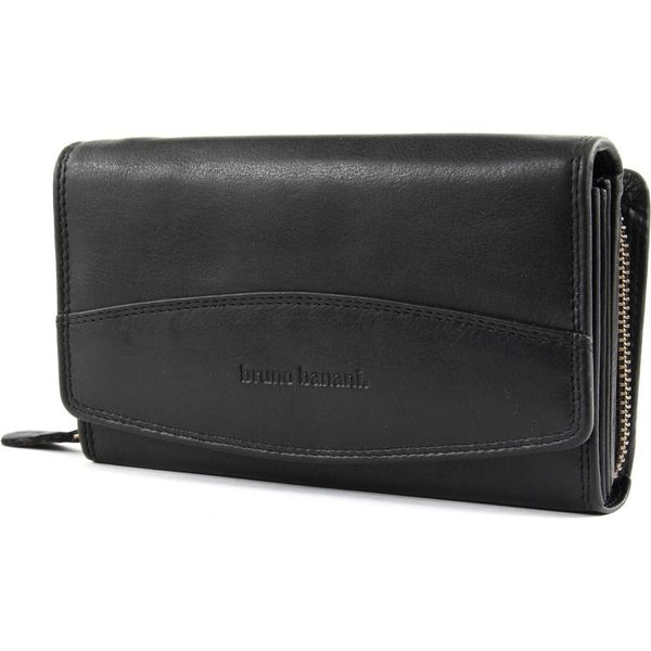 Bruno Banani Pelle Portafoglio Lavato Wallet With Flap Black Nero-image