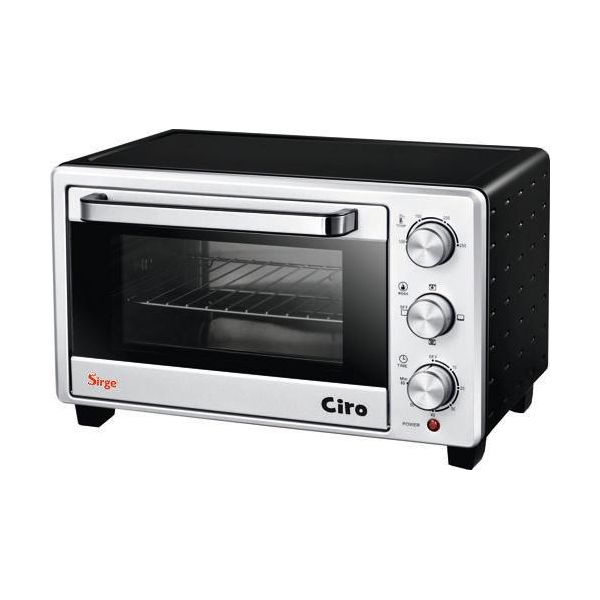 Sirge FORNO20L Mini Forno 21 Litri 1400 Watt Con Timer Mini Forno Per Pizza Doppio Vetro (A13) E Maniglia Antiscottatura - Timer 60 Minuti - Einste-image