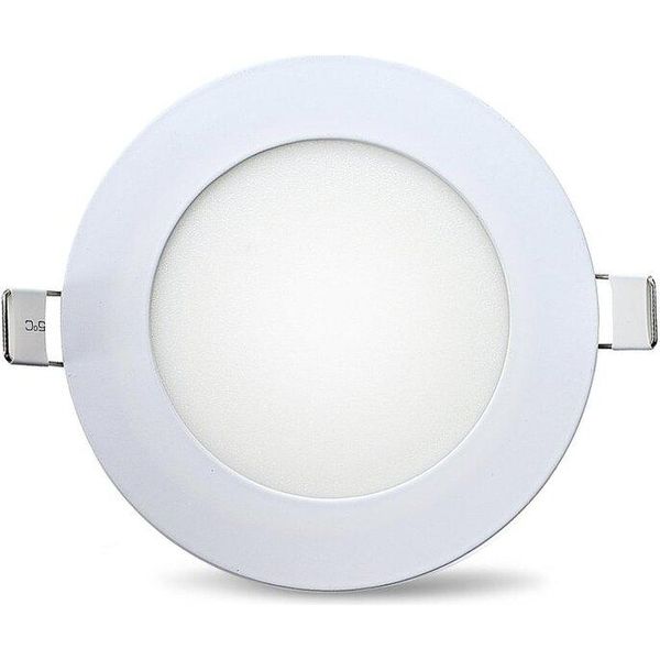 Faretto Da Incasso A Pannello 6W Led Luce Da Incasso Bianco Neutro 4200K 350 Lumen Plafoniera Rotonda-image