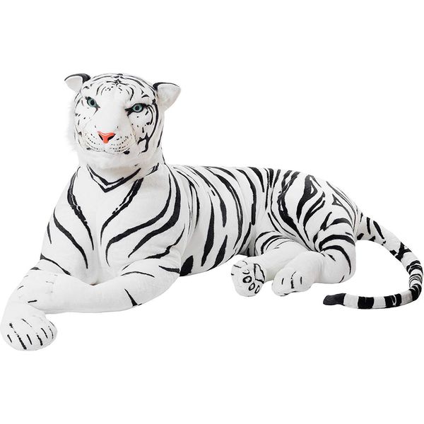 Brubaker Tigre Gigante Bianca 150 Cm Re Della Giungla Peluche Peluche-image