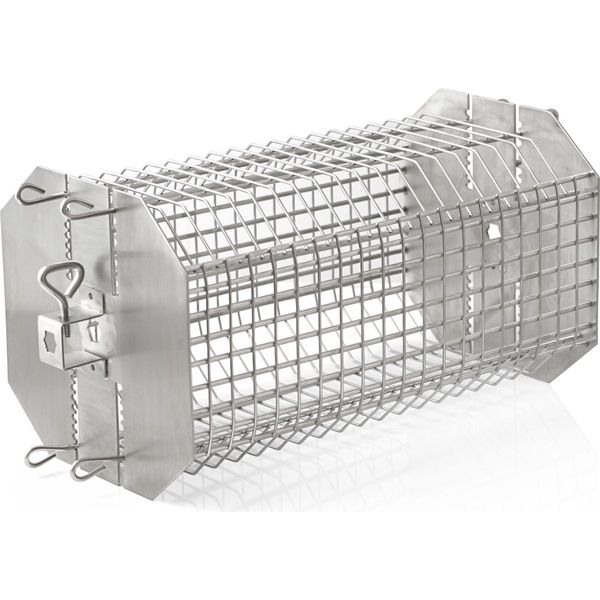 Bbq-Toro Cestello Per Griglia In Acciaio Inox Per Girarrosto, Cestello Universale Per Spiedo Per Girarrosto, Cestello Per Gabbia Tumbler Per Girarrosto-image